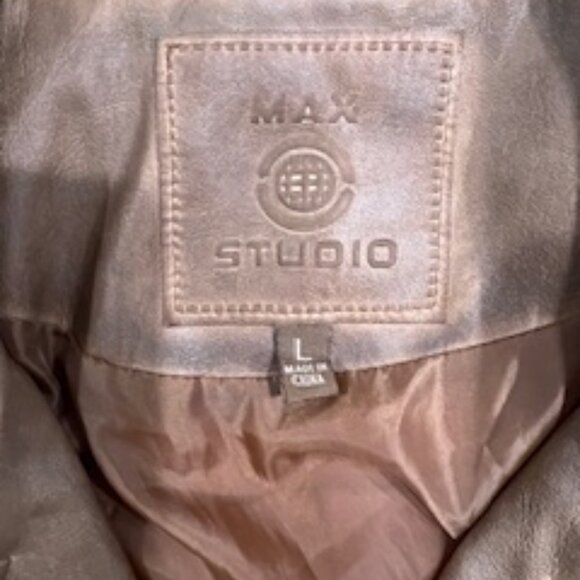 Max Studio Faux Leather Moto Jacket - Picture 6 of 6